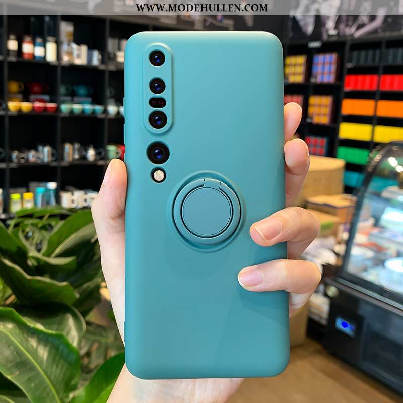 Hülle Xiaomi Mi 10 Pro Silikon Schutz Case Mini Ring Magnetismus Weiße