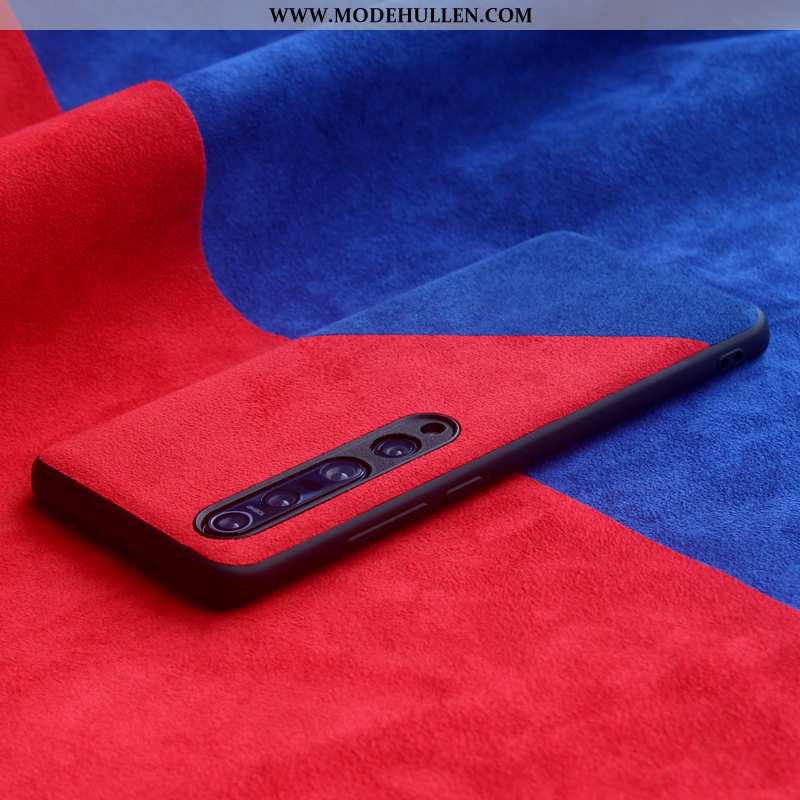 Hülle Xiaomi Mi 10 Pro Silikon Schutz Neu Case Nähen Handy Zweifarbig Rote