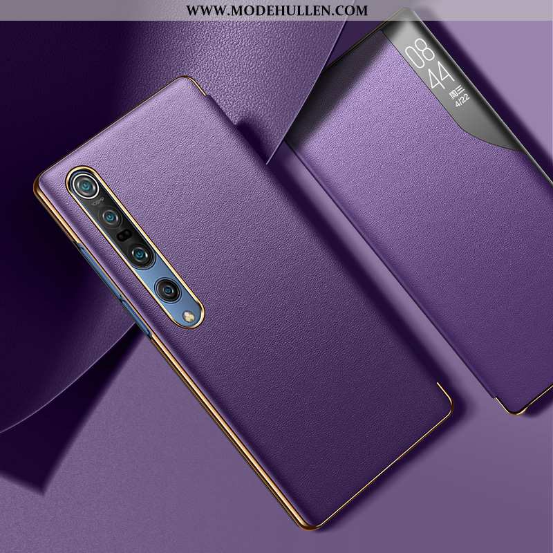 Hülle Xiaomi Mi 10 Pro Trend Super Handy Lila Folio Dünne Schutz