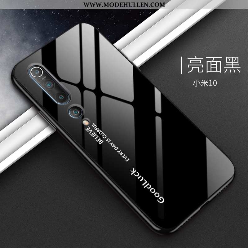Hülle Xiaomi Mi 10 Schutz Glas Dünne Weiß Netto Rot Handy Schwer Weiße