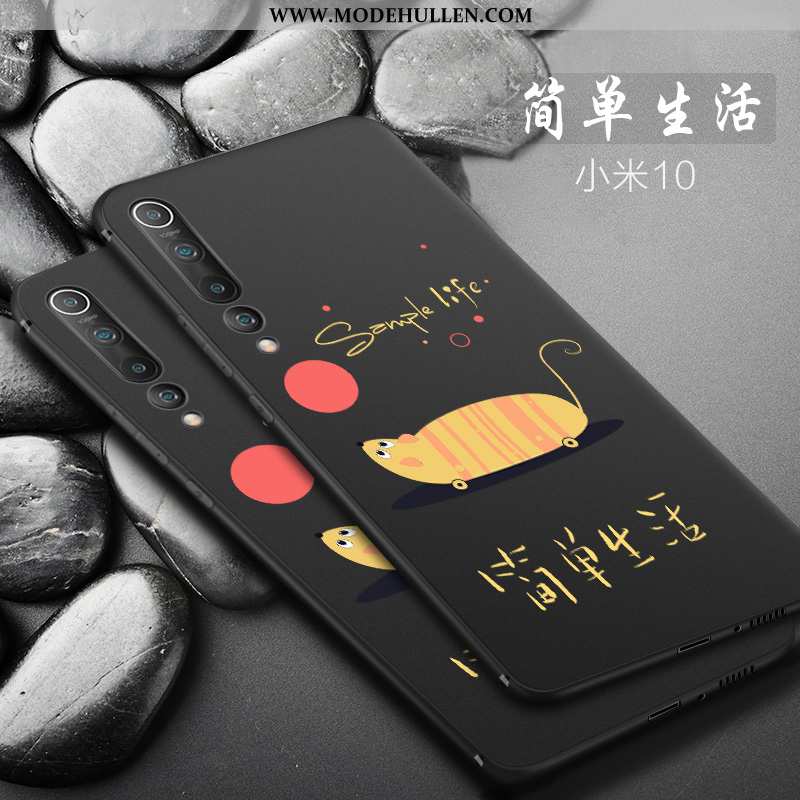 Hülle Xiaomi Mi 10 Silikon Schutz Alles Inklusive Nubuck Dünne Trend Mini Schwarz