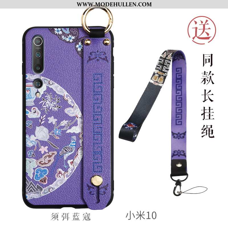 Hülle Xiaomi Mi 10 Super Dünne Trend Mode Case Einfassung Silikon Lila