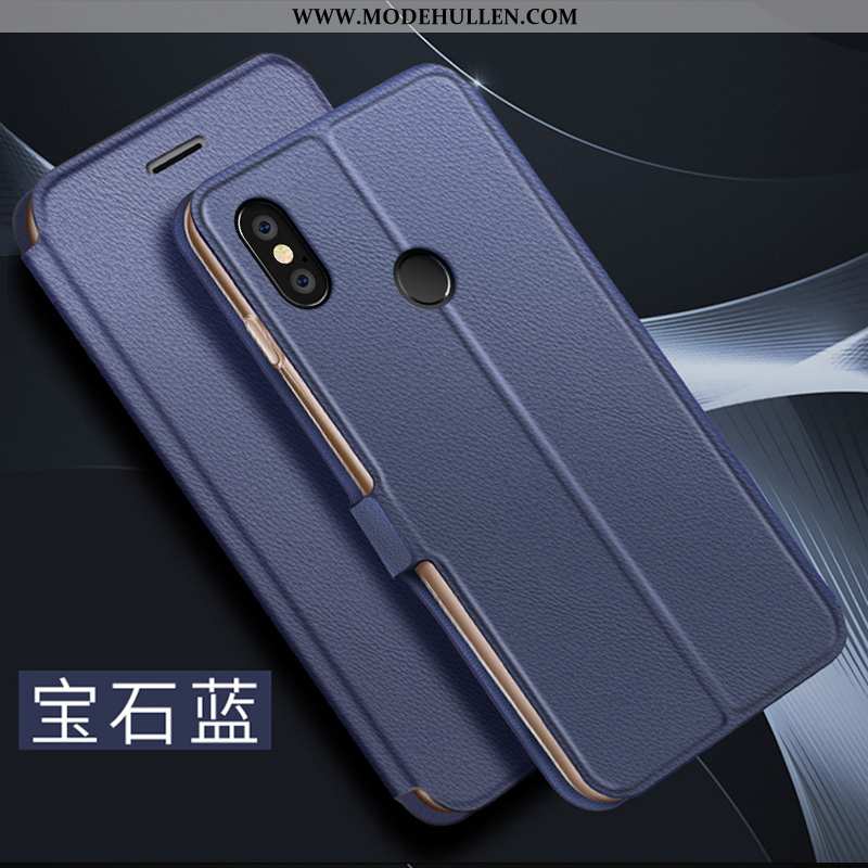 Hülle Xiaomi Mi 8 Dünne Schutz Lederhülle Mini Trend Kreativ Blau