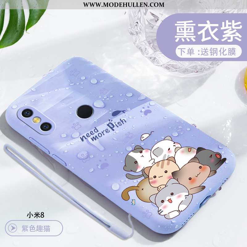 Hülle Xiaomi Mi 8 Dünne Silikon Case Nette Mini Alles Inklusive Kreativ Netto Rot Grün