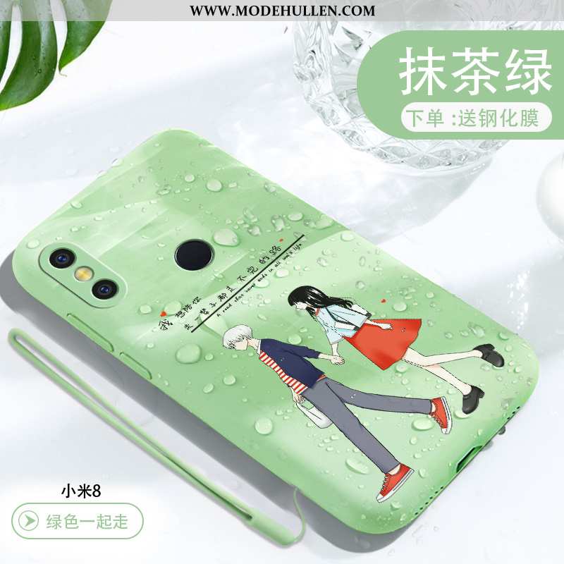 Hülle Xiaomi Mi 8 Dünne Silikon Case Nette Mini Alles Inklusive Kreativ Netto Rot Grün