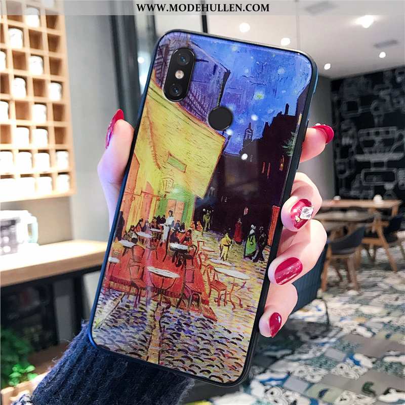 Hülle Xiaomi Mi 8 Glas Persönlichkeit Handy Wind Mini Case Gelbe