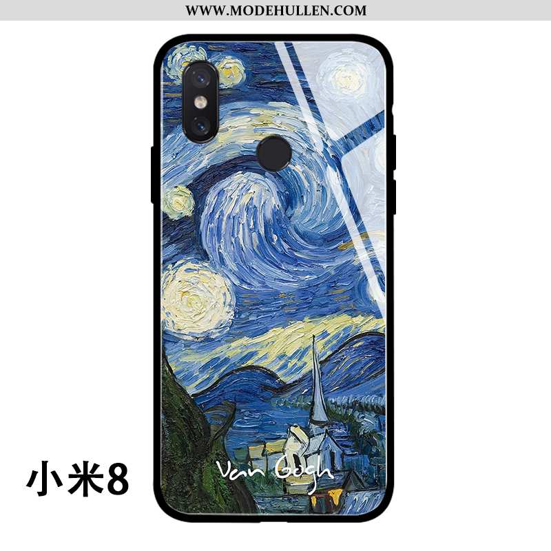 Hülle Xiaomi Mi 8 Glas Persönlichkeit Handy Wind Mini Case Gelbe