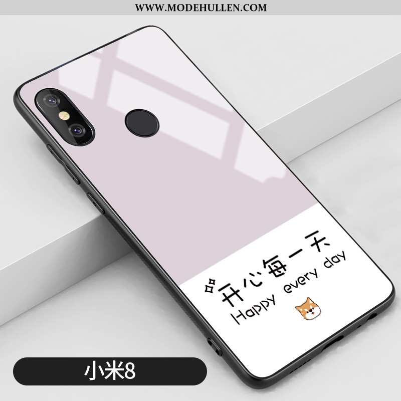 Hülle Xiaomi Mi 8 Kreativ Muster Liebhaber Grün Anti-sturz Silikon Kunst