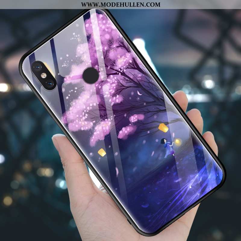 Hülle Xiaomi Mi 8 Kreativ Trend Rot Handy Temperieren Weiche Persönlichkeit Lila