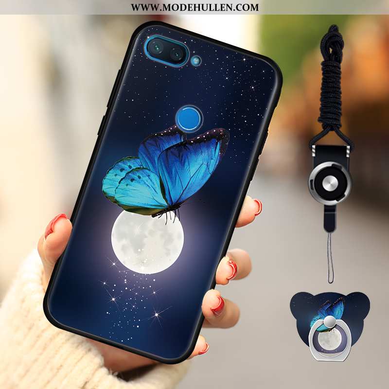 Hülle Xiaomi Mi 8 Lite Karikatur Weiche Mini Handy Nubuck Alles Inklusive Rosa