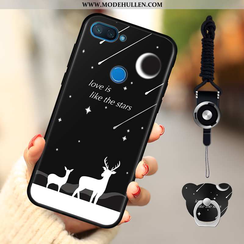 Hülle Xiaomi Mi 8 Lite Karikatur Weiche Mini Handy Nubuck Alles Inklusive Rosa