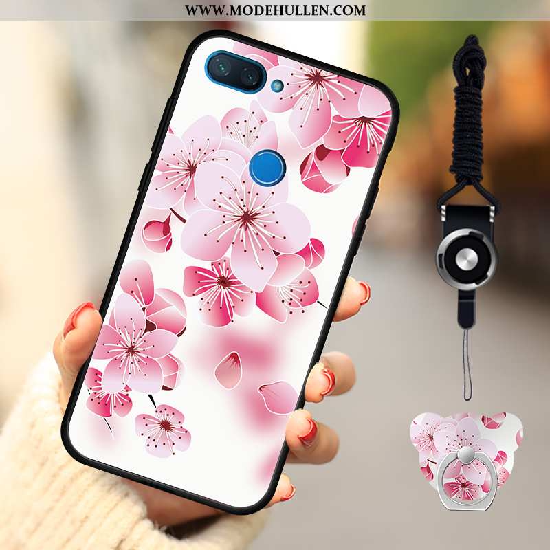 Hülle Xiaomi Mi 8 Lite Karikatur Weiche Mini Handy Nubuck Alles Inklusive Rosa