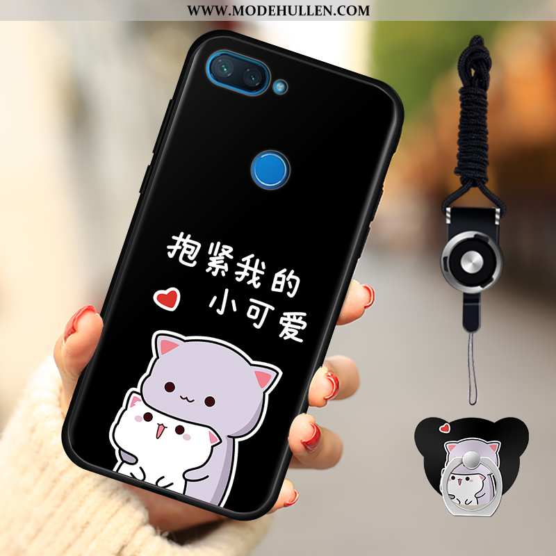 Hülle Xiaomi Mi 8 Lite Karikatur Weiche Mini Handy Nubuck Alles Inklusive Rosa