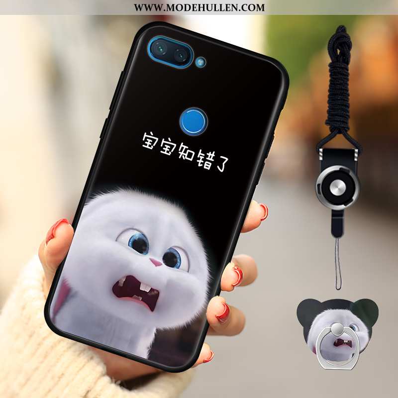 Hülle Xiaomi Mi 8 Lite Karikatur Weiche Mini Handy Nubuck Alles Inklusive Rosa