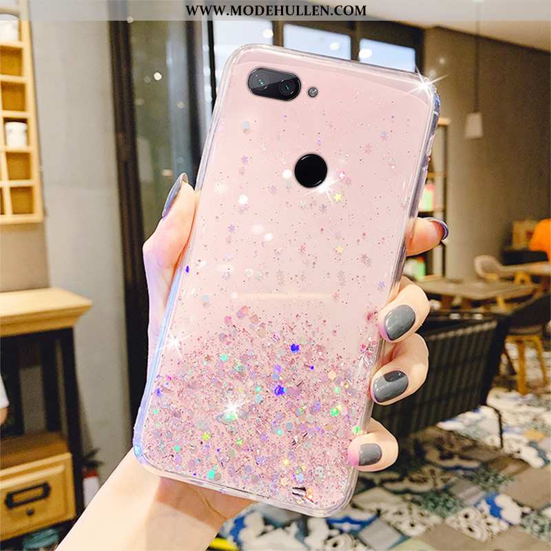 Hülle Xiaomi Mi 8 Lite Kristall Luxus Mini Handy Case Einfassung Rosa