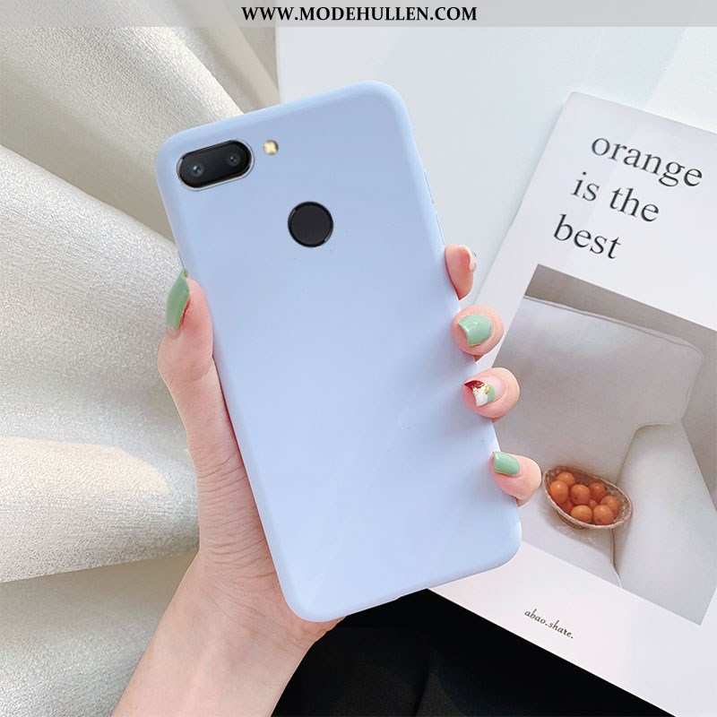 Hülle Xiaomi Mi 8 Lite Lederhülle Einfarbig Gelb Handy Jugend Mini Gelbe