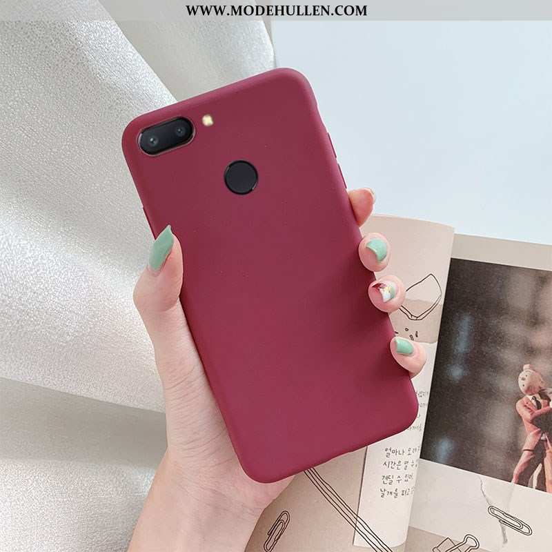 Hülle Xiaomi Mi 8 Lite Lederhülle Einfarbig Gelb Handy Jugend Mini Gelbe