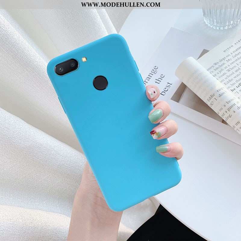 Hülle Xiaomi Mi 8 Lite Lederhülle Einfarbig Gelb Handy Jugend Mini Gelbe