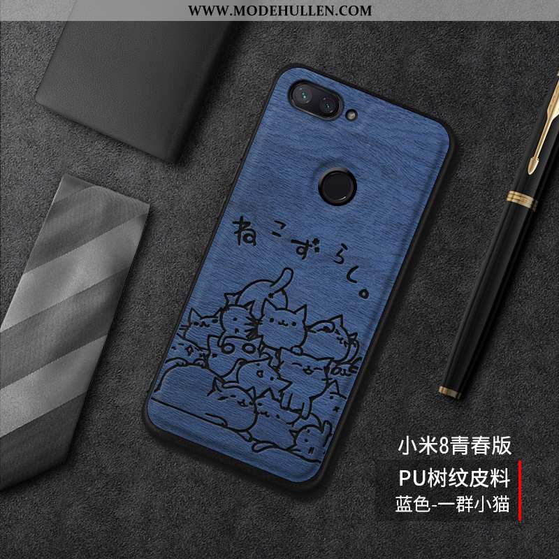 Hülle Xiaomi Mi 8 Lite Nette Handy Silikonschutzlederhüllenubuckpersönlichkeitkreativkarikaturmuster