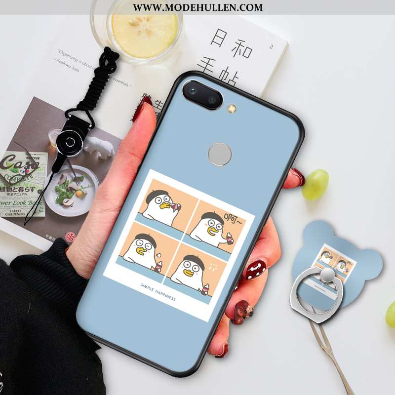 Hülle Xiaomi Mi 8 Lite Nette Weiche Karikatur Mini Jugend Case Persönlichkeit Grün