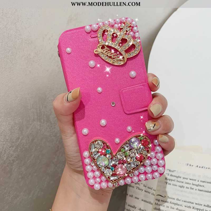 Hülle Xiaomi Mi 8 Lite Schutz Lederhülle Boutique Handy Jugend Case Rosa