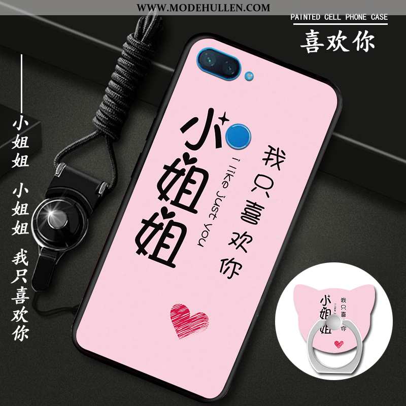 Hülle Xiaomi Mi 8 Lite Schutz Mode Handy Grün Case Einfassung Lila