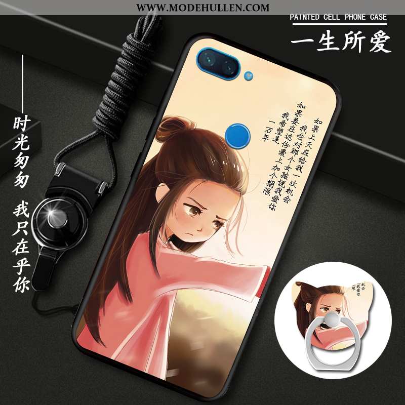 Hülle Xiaomi Mi 8 Lite Schutz Mode Handy Grün Case Einfassung Lila