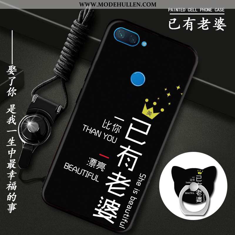 Hülle Xiaomi Mi 8 Lite Schutz Mode Handy Grün Case Einfassung Lila