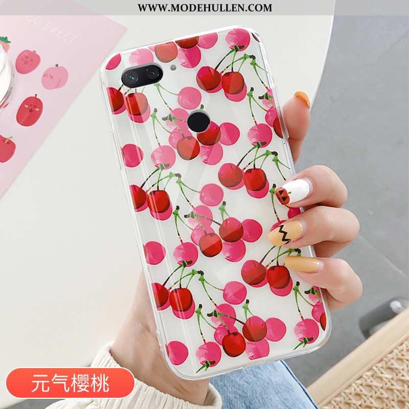 Hülle Xiaomi Mi 8 Lite Schutz Transparent Rosa Trend Jugend Mini