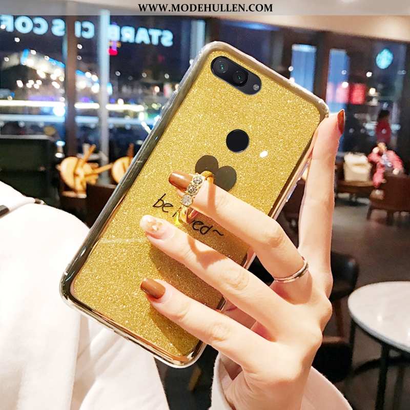 Hülle Xiaomi Mi 8 Lite Schutz Trend Einfach Mini Case Weiche Schnalle Gelbe