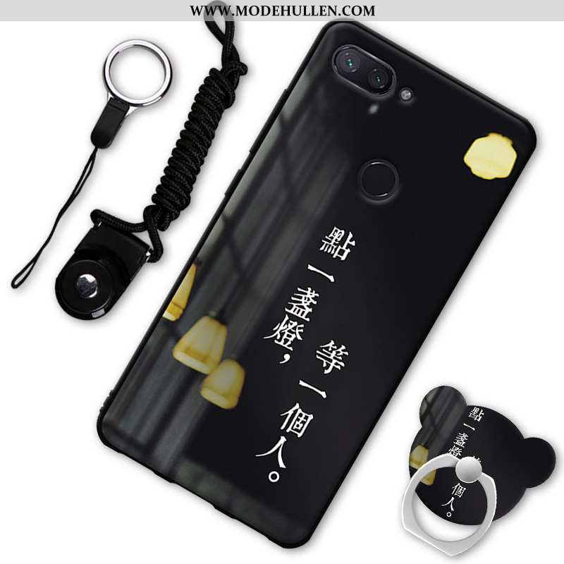 Hülle Xiaomi Mi 8 Lite Schutz Weiche Mini Schwarz Case Handy