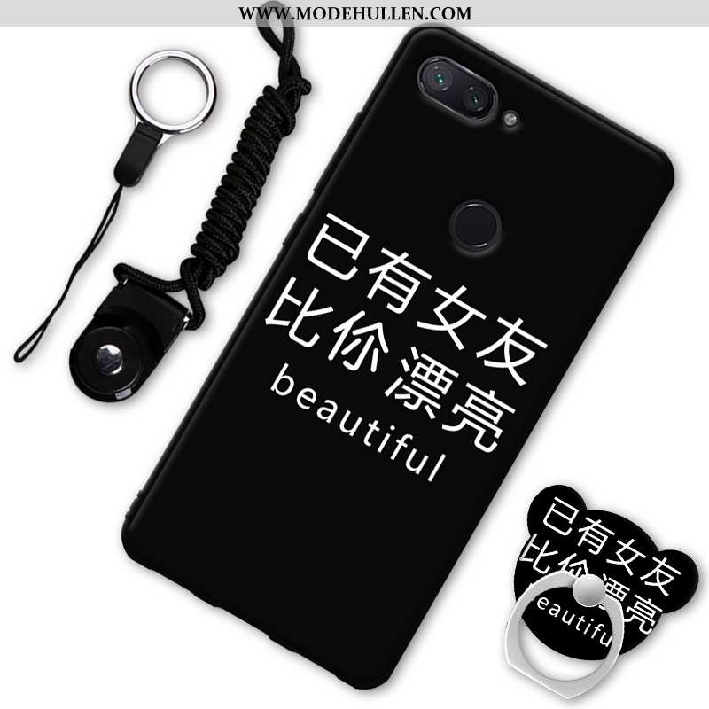 Hülle Xiaomi Mi 8 Lite Schutz Weiche Mini Schwarz Case Handy