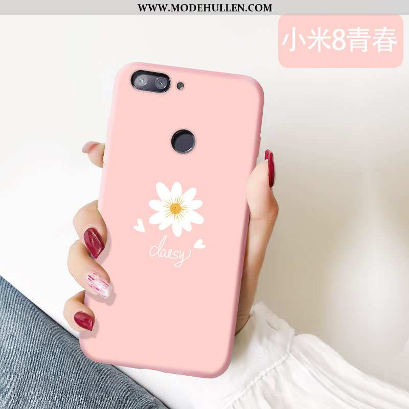 Hülle Xiaomi Mi 8 Lite Silikon Schutz Alles Inklusive Handy Rosa Nubuck Anti-sturz