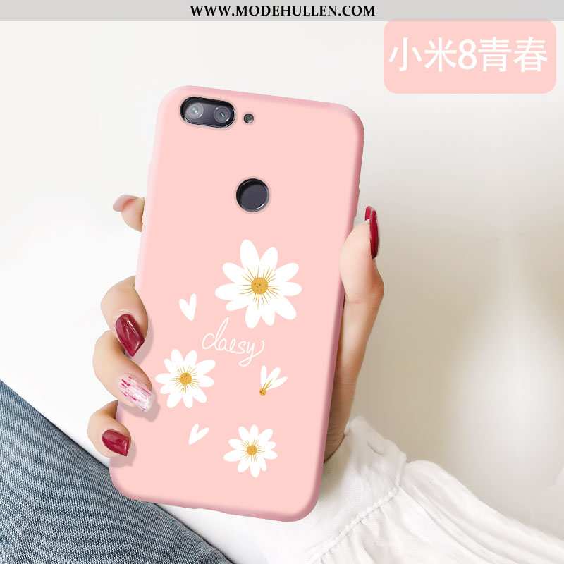 Hülle Xiaomi Mi 8 Lite Silikon Schutz Alles Inklusive Handy Rosa Nubuck Anti-sturz