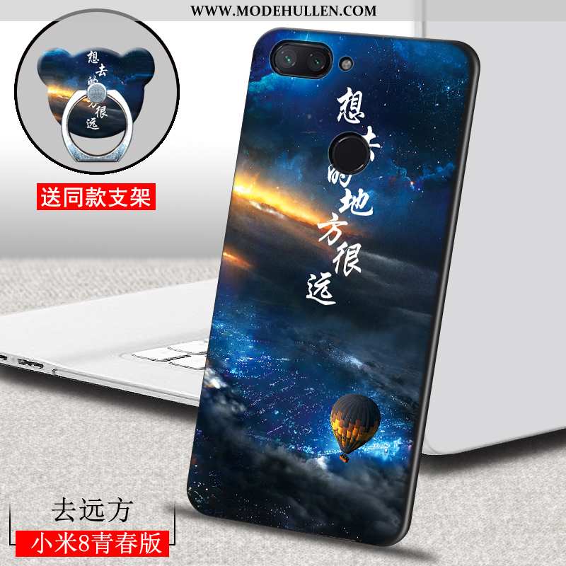 Hülle Xiaomi Mi 8 Lite Silikon Schutz Hintere Abdeckung Jugend Dünne Case Einfassung Braun