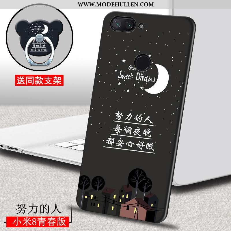 Hülle Xiaomi Mi 8 Lite Silikon Schutz Hintere Abdeckung Jugend Dünne Case Einfassung Braun