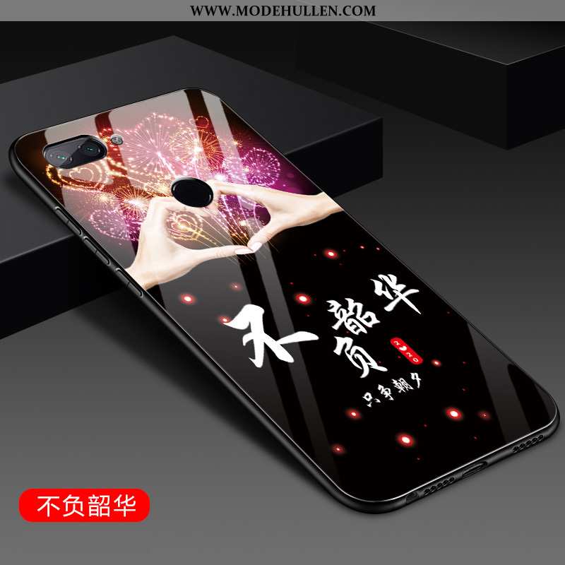 Hülle Xiaomi Mi 8 Lite Silikon Schutz Schwer Mini Glas Weiche Case Rosa