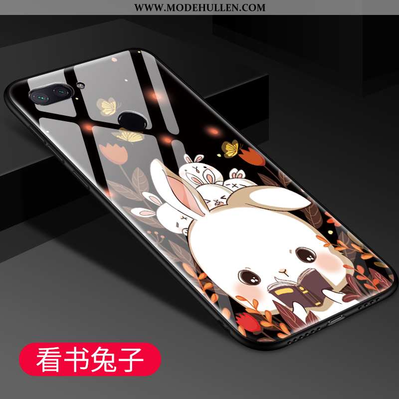 Hülle Xiaomi Mi 8 Lite Trend Schutz Glas Case Netto Rot Jugend Karikatur Rosa