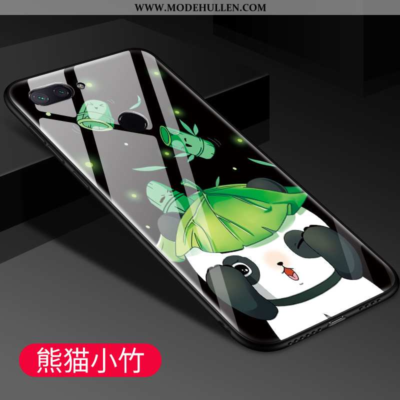 Hülle Xiaomi Mi 8 Lite Trend Schutz Glas Case Netto Rot Jugend Karikatur Rosa