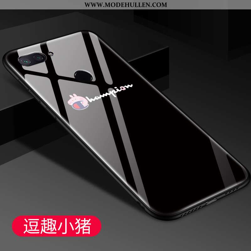 Hülle Xiaomi Mi 8 Lite Trend Schutz Glas Case Netto Rot Jugend Karikatur Rosa