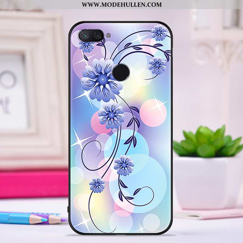 Hülle Xiaomi Mi 8 Lite Trend Super Kreativ Case Netto Rot Nubuck Lila