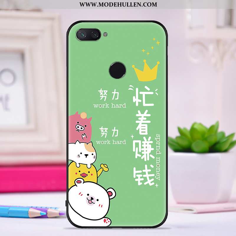 Hülle Xiaomi Mi 8 Lite Trend Super Kreativ Case Netto Rot Nubuck Lila