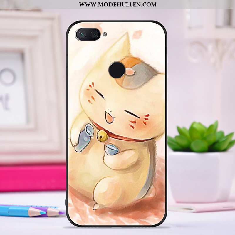 Hülle Xiaomi Mi 8 Lite Trend Super Kreativ Case Netto Rot Nubuck Lila