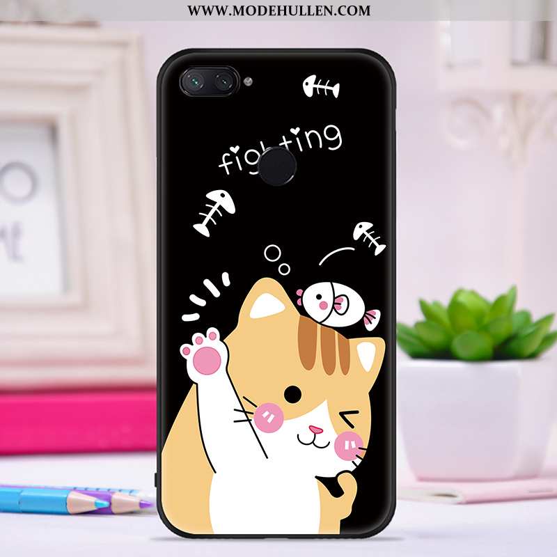 Hülle Xiaomi Mi 8 Lite Trend Super Kreativ Case Netto Rot Nubuck Lila