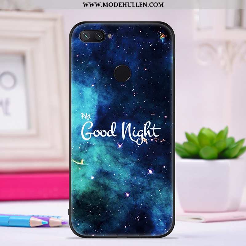 Hülle Xiaomi Mi 8 Lite Trend Super Kreativ Case Netto Rot Nubuck Lila