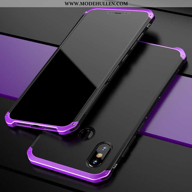 Hülle Xiaomi Mi 8 Metall Schutz Trend Mini Handy Case Lila