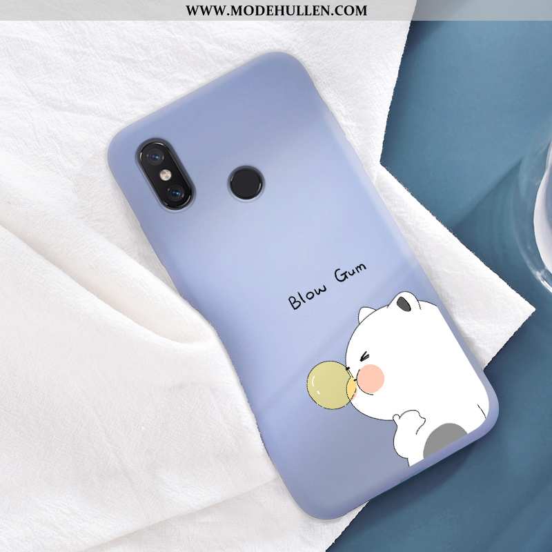 Hülle Xiaomi Mi 8 Muster Silikon Case Nette Handy Rot Persönlichkeit Rote