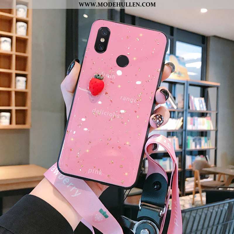 Hülle Xiaomi Mi 8 Muster Trend Weiche Herz Case Kuh Schutz Rosa