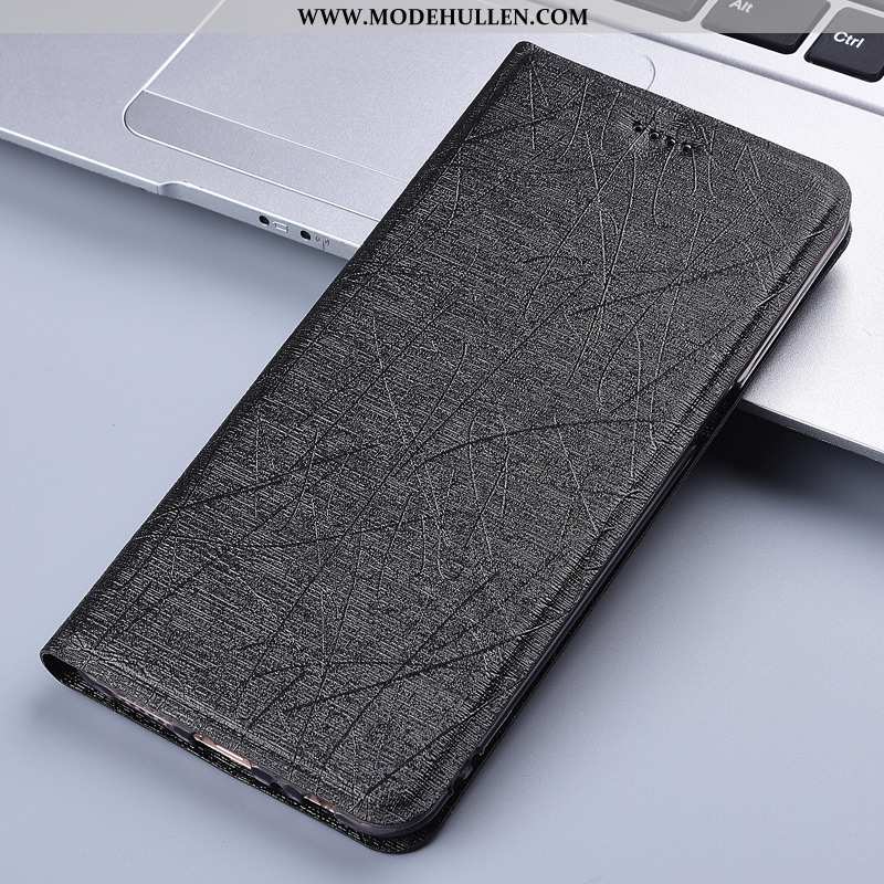 Hülle Xiaomi Mi 8 Pro Lederhülle Muster Handy Mini Schutz Case Gold