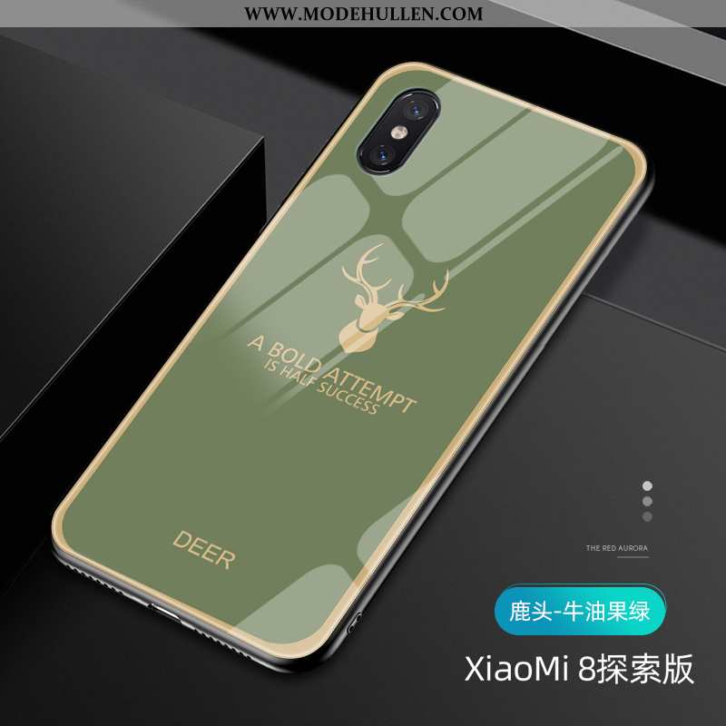 Hülle Xiaomi Mi 8 Pro Luxus Persönlichkeit Grün Handy Alles Inklusive Case